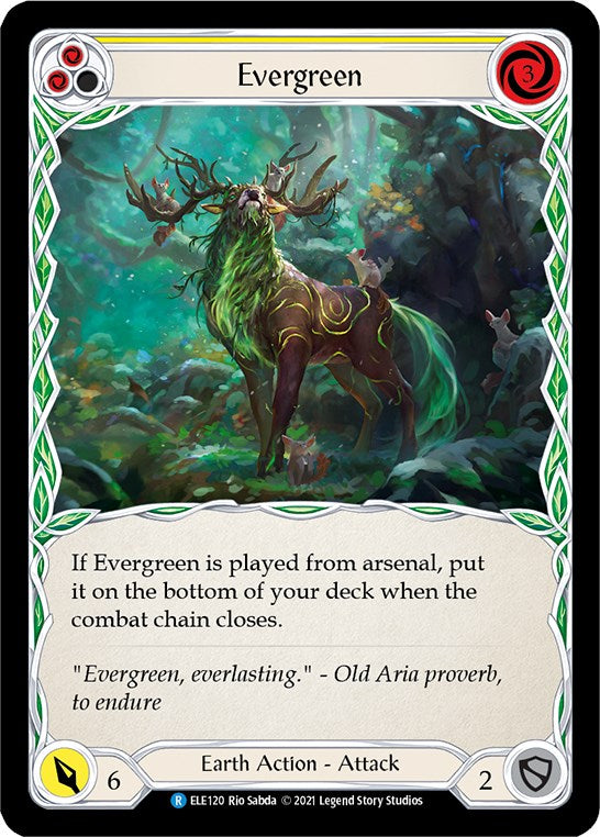 Evergreen (Yellow) [ELE120] [Tales of Aria] 1st Edition Normal