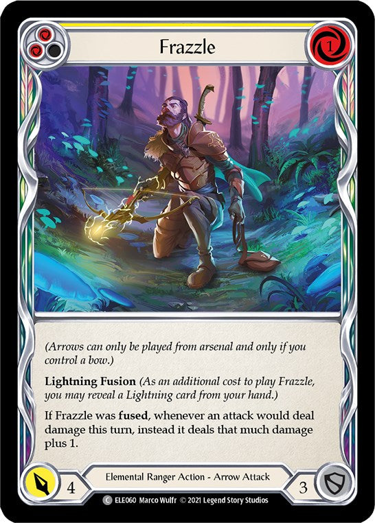 Frazzle (Yellow) [ELE060] [Tales of Aria] Unlimited Edition Rainbow Foil