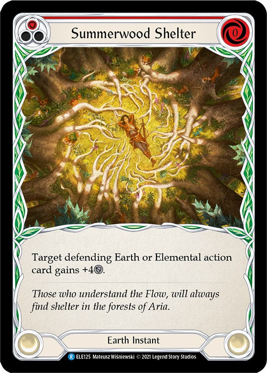 Summerwood Shelter (Red) [ELE125] [Tales of Aria] 1st Edition Normal