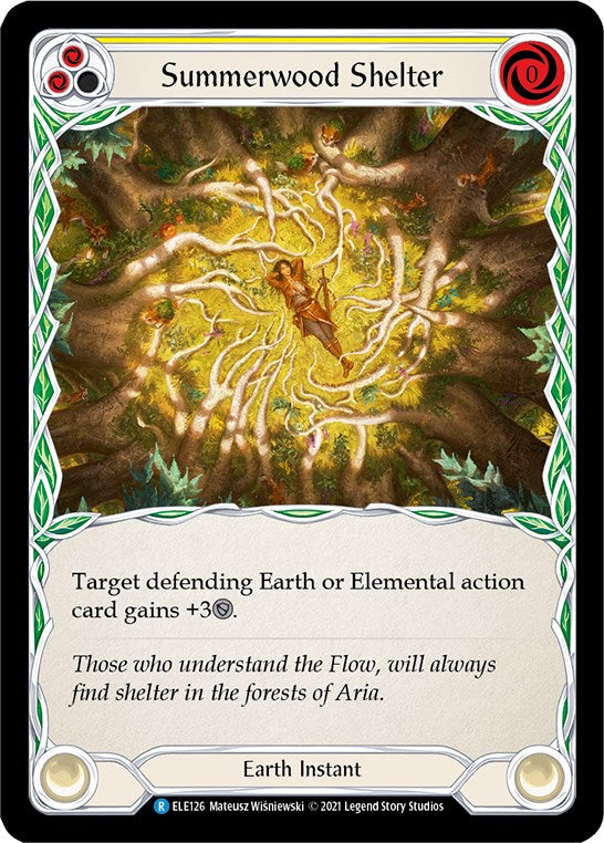 Summerwood Shelter (Yellow) [ELE126] [Tales of Aria] Unlimited Edition Rainbow Foil