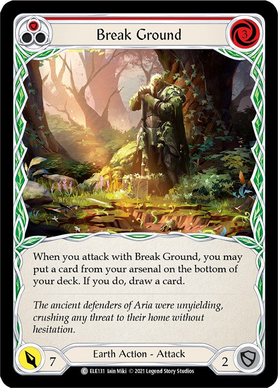 Break Ground (Red) [ELE131] [Tales of Aria] 1st Edition Normal