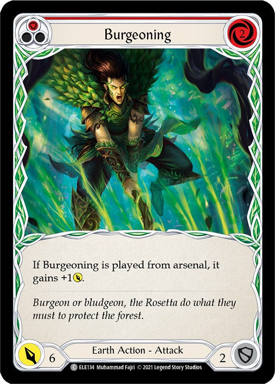 Burgeoning (Red) [ELE134] [Tales of Aria] 1st Edition Normal