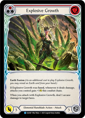 Explosive Growth (Red) [ELE067] [Tales of Aria] Unlimited Edition Rainbow Foil