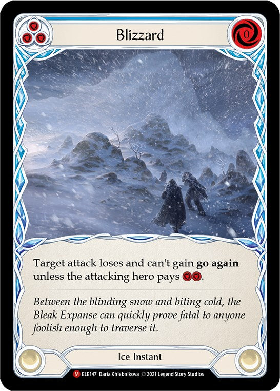 Blizzard [ELE147] [Tales of Aria] Unlimited Edition Rainbow Foil