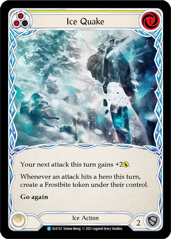 Ice Quake (Yellow) [ELE152] [Tales of Aria] Unlimited Edition Rainbow Foil