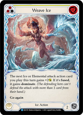 Weave Ice (Yellow) [ELE155] [Tales of Aria] 1st Edition Normal