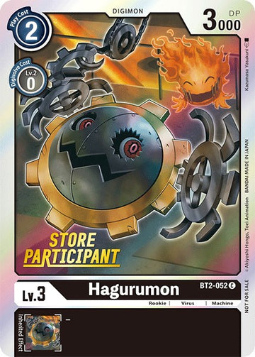 Hagurumon (Store Participant) [BT2-052] [Release Special Booster 1.0] Foil