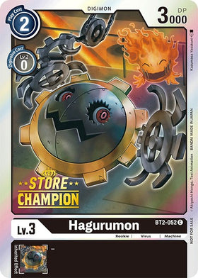 Hagurumon (Store Champion) [BT2-052] [Release Special Booster 1.0] Foil