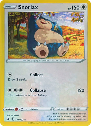 Snorlax (Cosmos Holo) [141/192] [Rebel Clash] Holofoil
