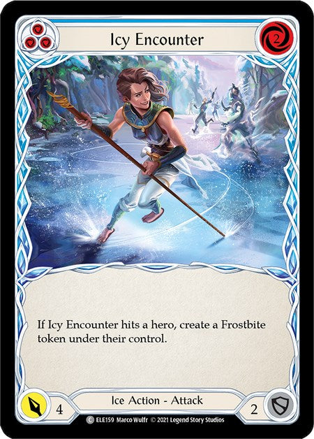 Icy Encounter (Blue) [ELE159] [Tales of Aria] 1st Edition Normal