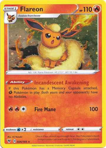 Flareon (Cosmos Holo) [026/185] [Vivid Voltage] Holofoil