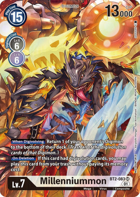Millenniummon (1-Year Anniversary Box Topper) [BT2-083] [Release Special Booster 1.0] Foil