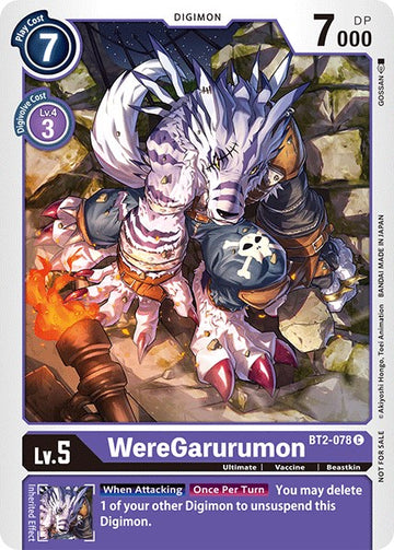 WereGarurumon (Official Tournament Pack Vol.3) [BT2-078] [Release Special Booster 1.0]