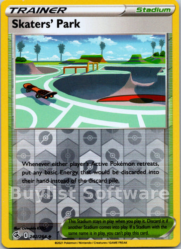 Skaters' Park [242/264] [Fusion Strike] Reverse Holofoil