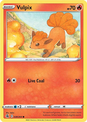 Vulpix [028/264] [Fusion Strike] Reverse Holofoil
