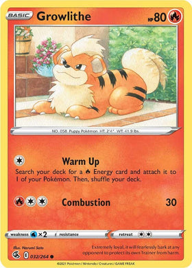Growlithe [032/264] [Fusion Strike] Reverse Holofoil