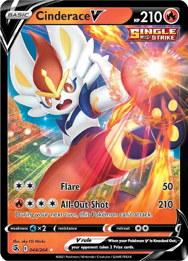 Cinderace V [044/264] [Fusion Strike] Holofoil
