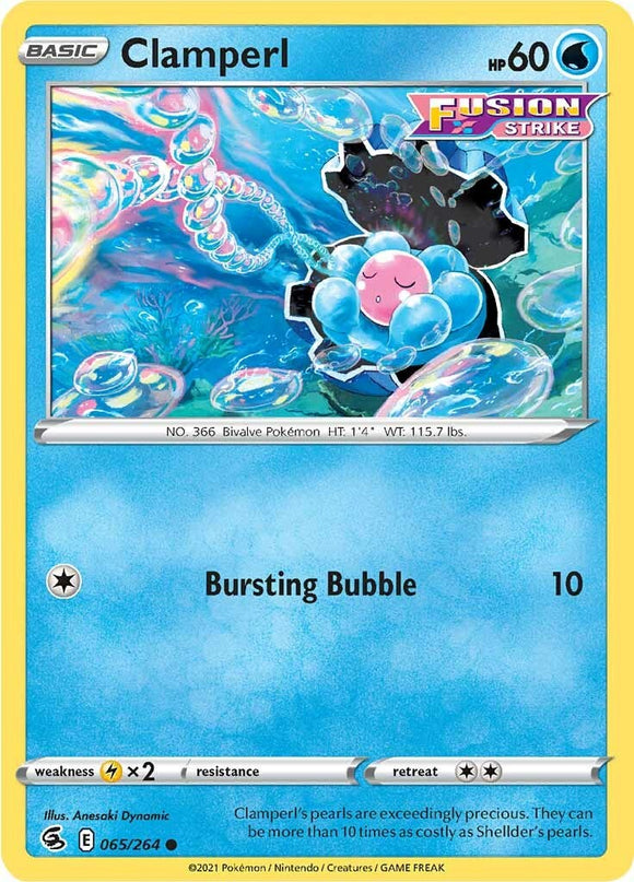 Clamperl [065/264] [Fusion Strike] Reverse Holofoil