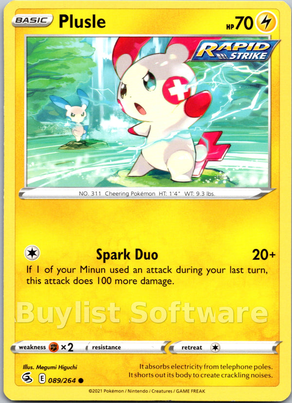 Plusle [089/264] [Fusion Strike] Reverse Holofoil