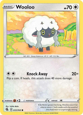 Wooloo [222/264] [Fusion Strike] Reverse Holofoil