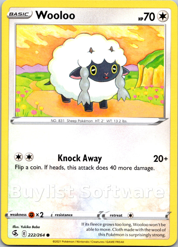 Wooloo [222/264] [Fusion Strike] Reverse Holofoil