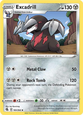 Excadrill [183/264] [Fusion Strike] Reverse Holofoil