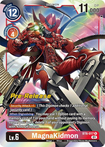 MagnaKidmon [BT6-017] [Double Diamond Pre-Release Cards] Foil