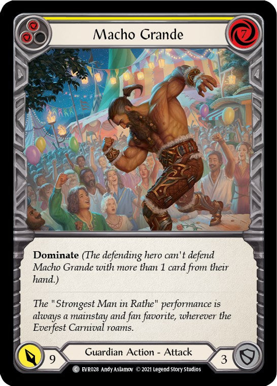 Macho Grande (Yellow) [EVR028] [Everfest] 1st Edition Rainbow Foil