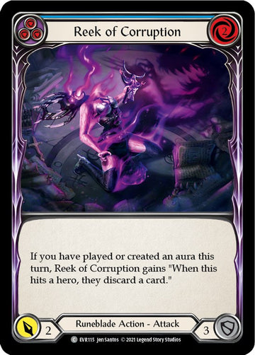 Reek of Corruption (Blue) [EVR115] [Everfest] 1st Edition Rainbow Foil