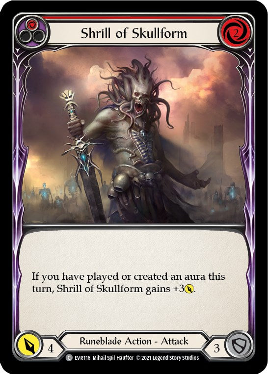Shrill of Skullform (Red) [EVR116] [Everfest] 1st Edition Normal