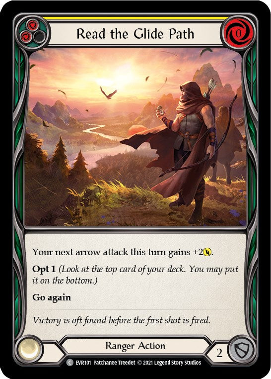 Read the Glide Path (Yellow) [EVR101] [Everfest] 1st Edition Rainbow Foil