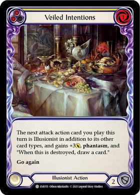 Veiled Intentions (Yellow) [EVR151] [Everfest] 1st Edition Rainbow Foil