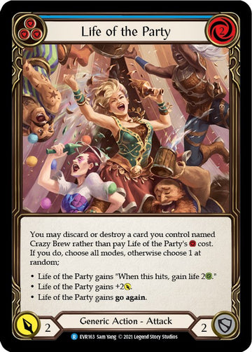 Life of the Party (Blue) [EVR163] [Everfest] 1st Edition Rainbow Foil