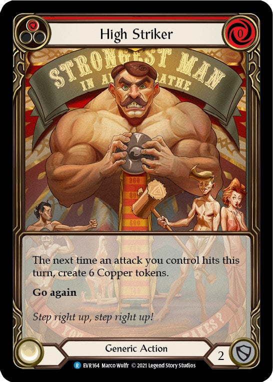 High Striker (Red) [EVR164] [Everfest] 1st Edition Rainbow Foil