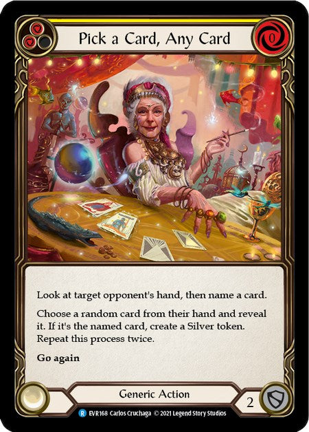 Pick a Card, Any Card (Yellow) [EVR168] [Everfest] 1st Edition Normal