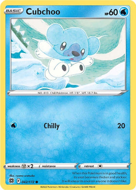 Cubchoo [042/172] [Brilliant Stars] Reverse Holofoil