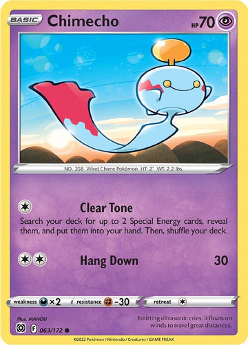 Chimecho [063/172] [Brilliant Stars] Reverse Holofoil