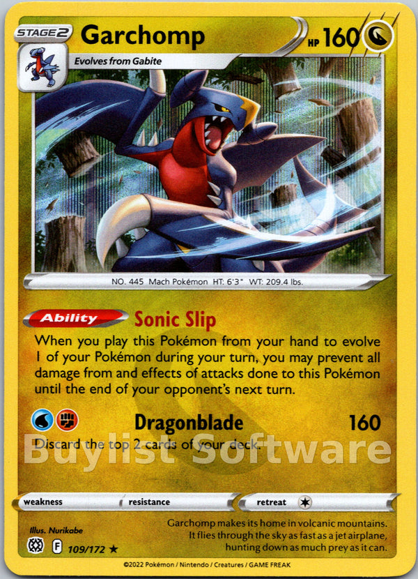 Garchomp [109/172] [Brilliant Stars] Holofoil