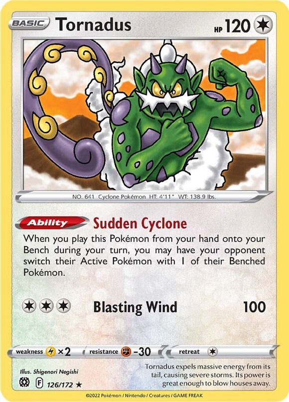 Tornadus [126/172] [Brilliant Stars] Reverse Holofoil