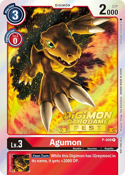 Agumon (Digimon Card Game Fest 2022) [P-009] [Digimon Promotion Cards] Foil
