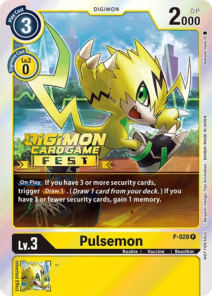 Pulsemon (Digimon Card Game Fest 2022) [P-028] [Digimon Promotion Cards] Foil