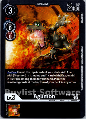 Agumon [BT8-058] [New Awakening] Foil