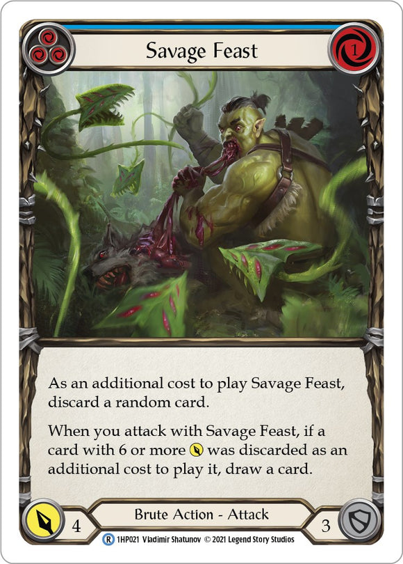Savage Feast (Blue) [1HP021] [History Pack Vol.1]