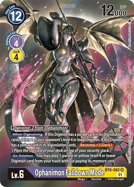 Ophanimon Falldown Mode (Alternate Art) [BT8-082] [New Awakening] Foil