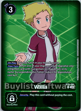 Willis (Box Topper) [BT8-091] [New Awakening] Foil