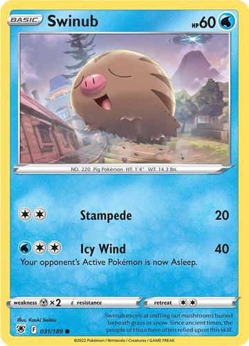 Swinub [031/189] [Astral Radiance] Reverse Holofoil