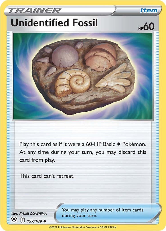 Unidentified Fossil [157/189] [Astral Radiance] Reverse Holofoil