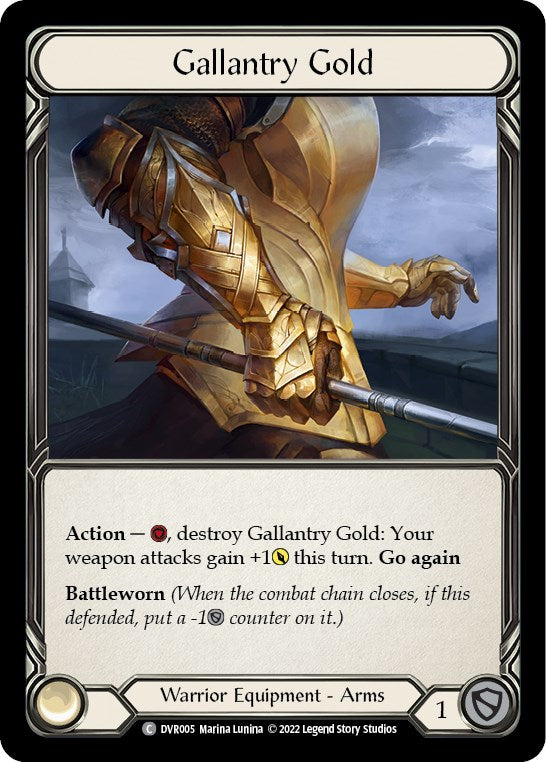 Gallantry Gold [DVR005] [Classic Battles: Rhinar vs Dorinthea] Rainbow Foil