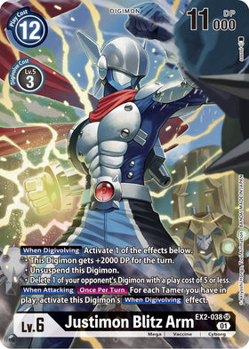 Justimon Blitz Arm (Alternate Art) [EX2-038] [Digital Hazard] Foil
