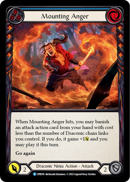 Mounting Anger (Blue) [UPR056] [Uprising] Rainbow Foil